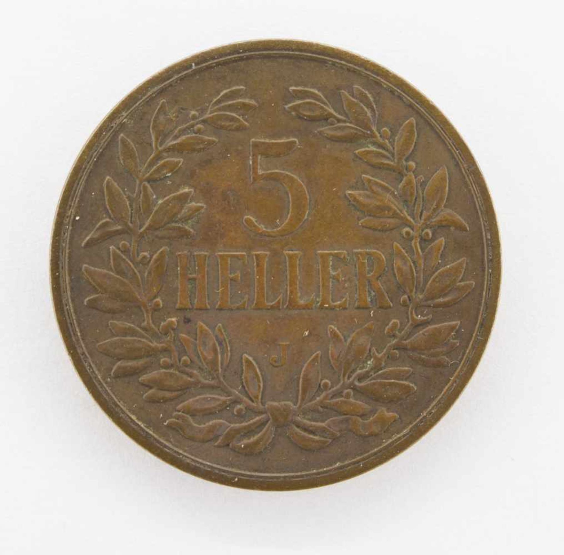 5 HellerDeutsch Ostafrika 1908 J, Kaiserkrone, vzgl.