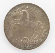 2/3 TalerBraunschweig-Lüneburg 1693, Georg Wilhelm, Silber, ss