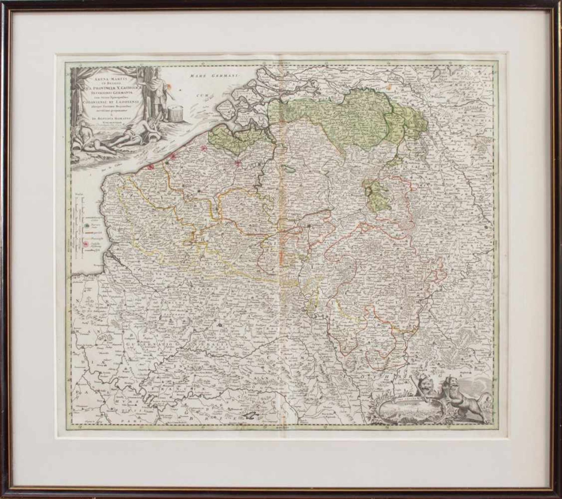 Johann Baptist Homann(Oberkammlach 1664 - 1724 Nürnberg, deutscher Kartograph, Verleger u.
