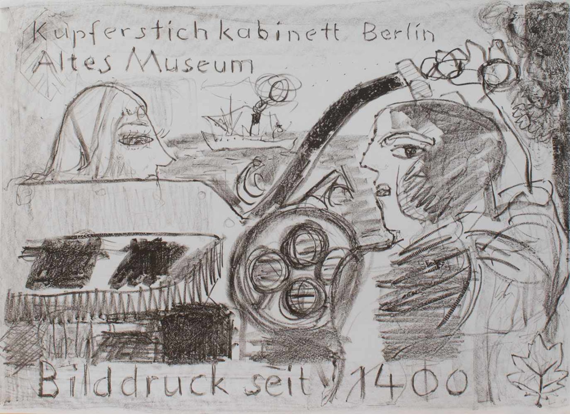 Unbekannt(Grafiker d. 20. Jh.)Ausstellungsplakat zum Thema: Buchdruck seit 1400Lithografie, 42 x