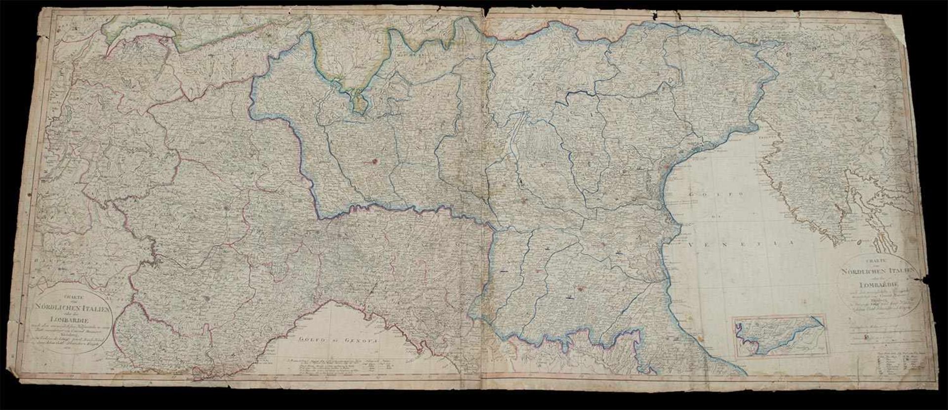 Conrad Mannert(Altdorf/ Nürnberg 1756 - 1834 München, deutscher Historiker u. Geograph)„Charte vom
