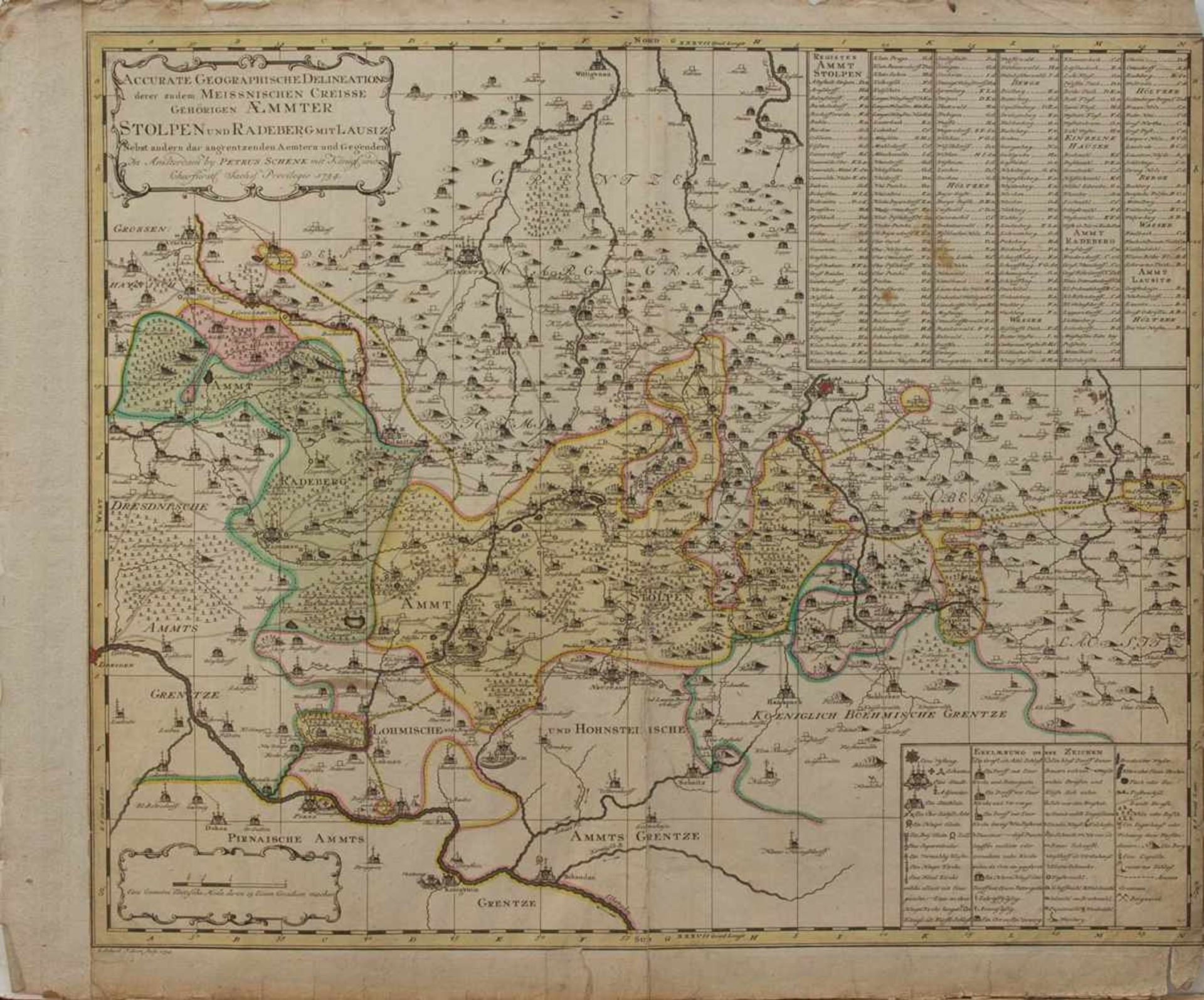 Peter Schenk (d. Jüngere)(Amsterdam 1693 - 1775 ebenda, deutscher Kartograph, Verleger u.