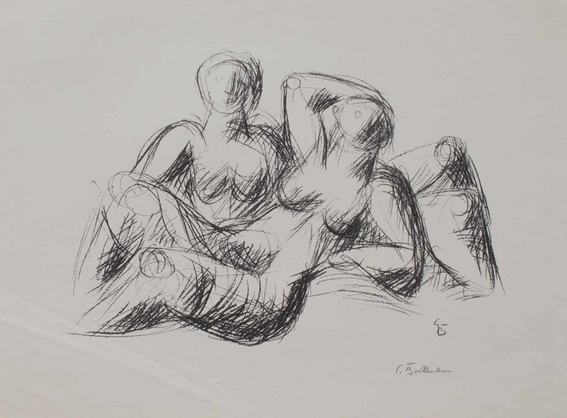 Curt Beckmann(Solingen 1901 - 1970 Düsseldorf, deutscher Bildhauer, Std. a.d. KA Düsseldorf, lebte