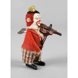 Schuco TanzfigurClown mit Geige, gemarkt Made in Germany, 1930er Jahre, funktionstüchtig mit