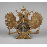 Wiener Vorderzappler19. Jh., Messingguss vergoldet, in Form eines Doppeladlers mit Reichsapfel und