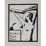 Franz Marc, Exlibris Paul MarcExlibris für seinen Bruder Paul Marc, hier in der zweiten Fassung,