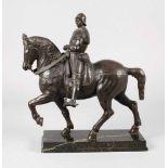 nach Andrea del Verrochio, Reiterstandbild des Bartolomeo Colleonium 1880, Bronze dunkel