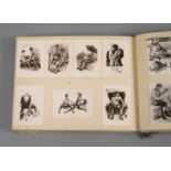 Erotikalbumum 1940, ca. 200 Fotografien, Serienkarten, Zeichnungen, eingeklebt in Album "Meine