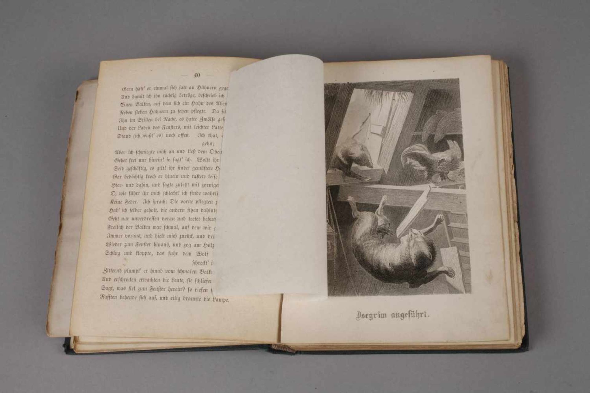 Reineke Fuchsin zwölf Gesängen von Goethe, mit 37 Stahlstichen nach Originalzeichnungen von Heinrich - Bild 3 aus 7