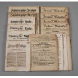 Konvolut Zeitungen 19. Jh.Leipziger Zeitung, Mittwoch 28. Sept. 1803, S.1761 bis 1768, vier Beilagen