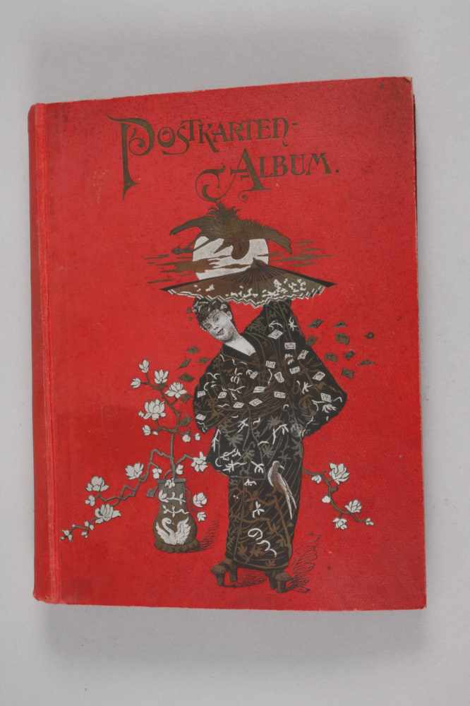 Ansichtskartenalbum mit asiatischem Deckelmotivum 1910, ca. 135 Postkarten, Sammlung von überwiegend - Image 9 of 9