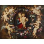 F. Weiss, Maria mit dem JesuskindKopie nach Peter Paul Rubens, die Gottesmutter mit dem Jesuskind,