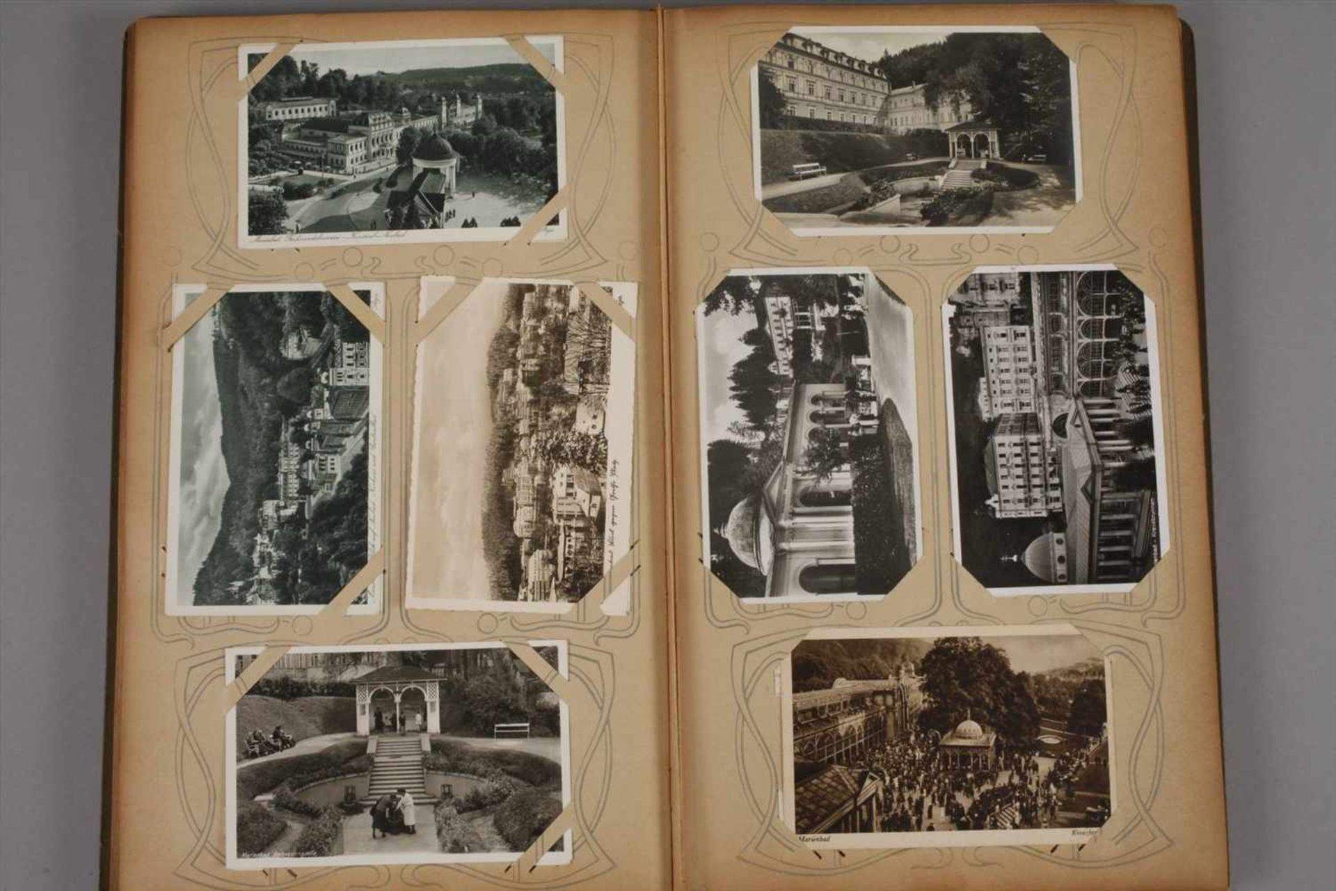 Paar Ansichtskartenalben Böhmenca. 400 vorwiegend topographische Postkarten vor 1945, vor allem - Bild 3 aus 9