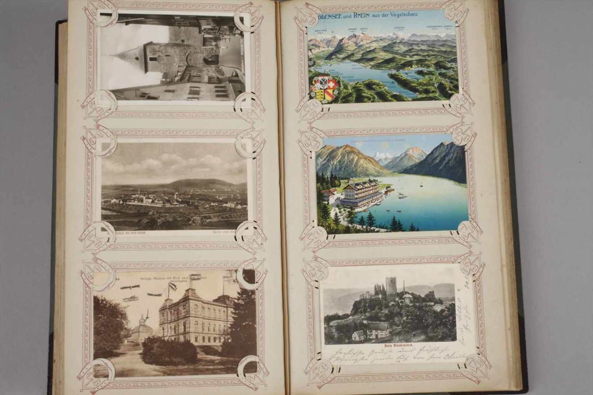 Ansichtskartenalbumca. 300 topographische Postkarten um 1910 bis vor 1945, viele farbig - Bild 4 aus 8