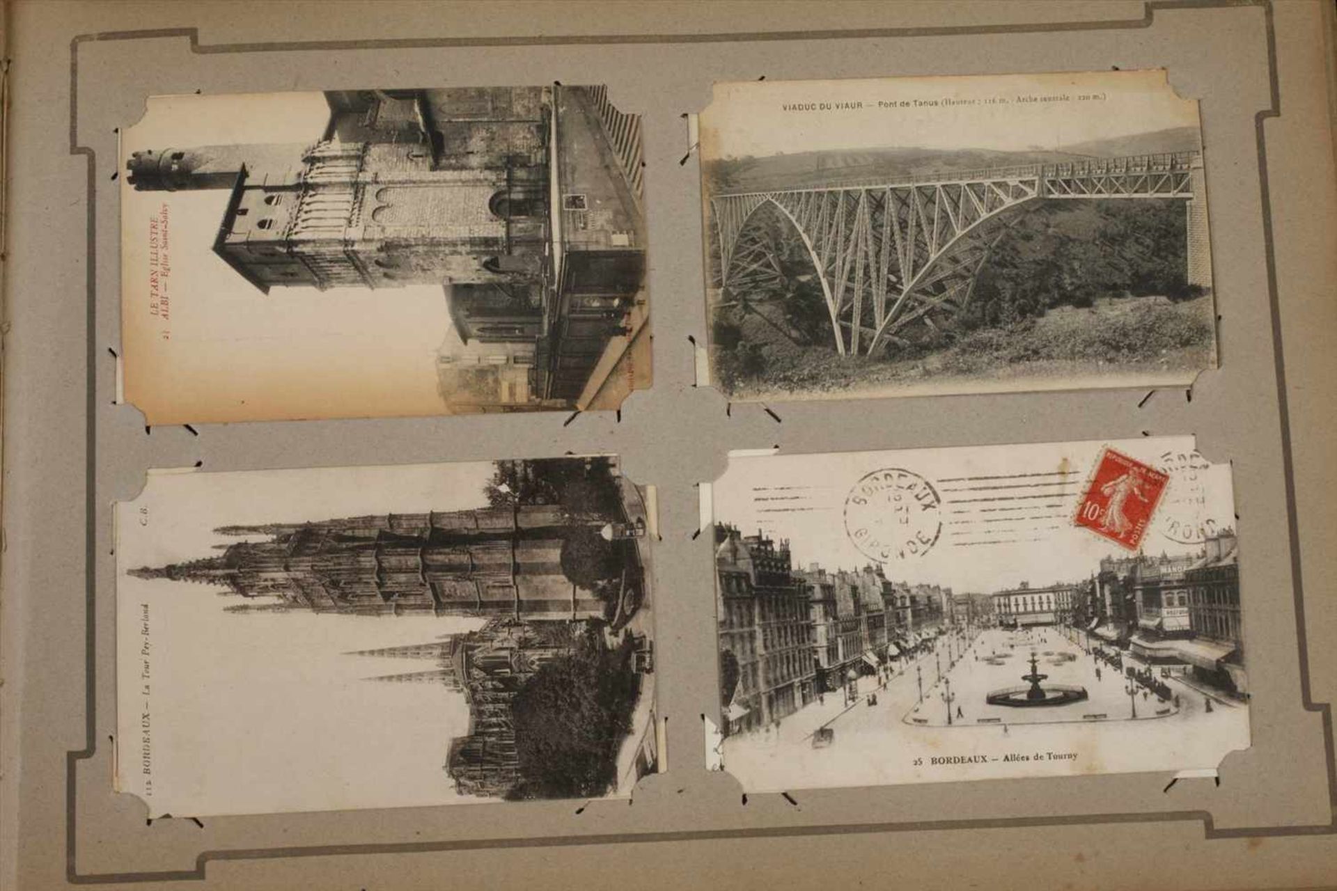 Ansichtskartenalbum Frankreichum 1910, ca. 480 vorwiegend topographische Postkarten, u.a. Dol, - Bild 4 aus 8