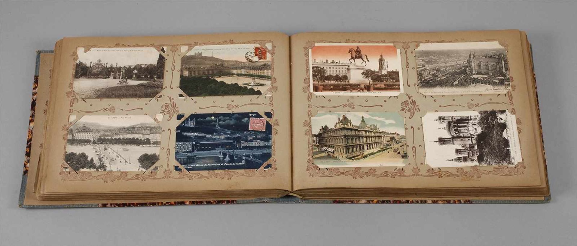 Ansichtskartenalbum Frankreichmehrheitlich um 1910, ca. 490 vorwiegend topographische
