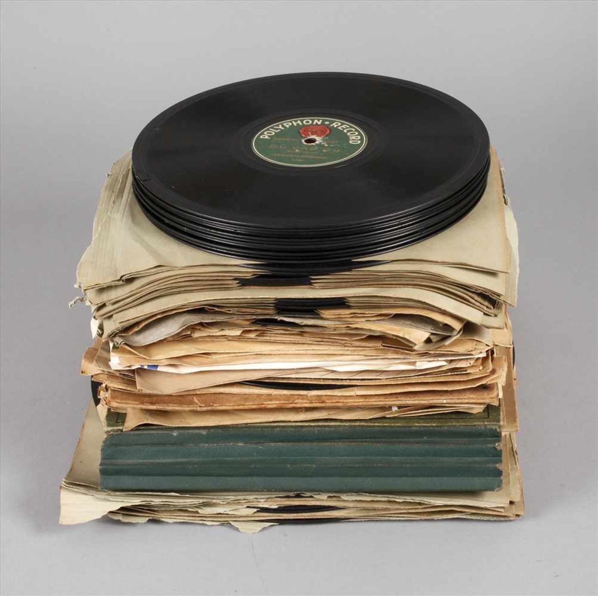 Konvolut Schelllackplatten 1920er Jahre, über 100 St., teils im Album, teils lose, dabei Polyphon,