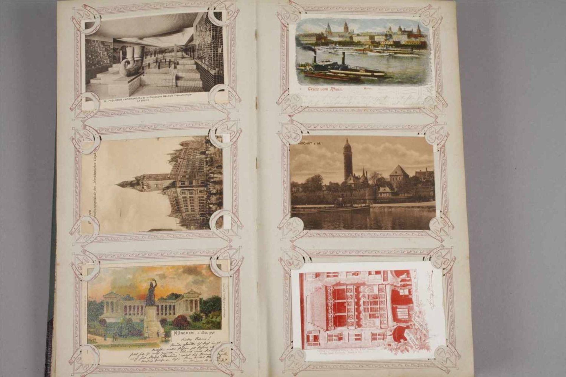 Ansichtskartenalbumca. 300 topographische Postkarten um 1910 bis vor 1945, viele farbig - Bild 2 aus 8