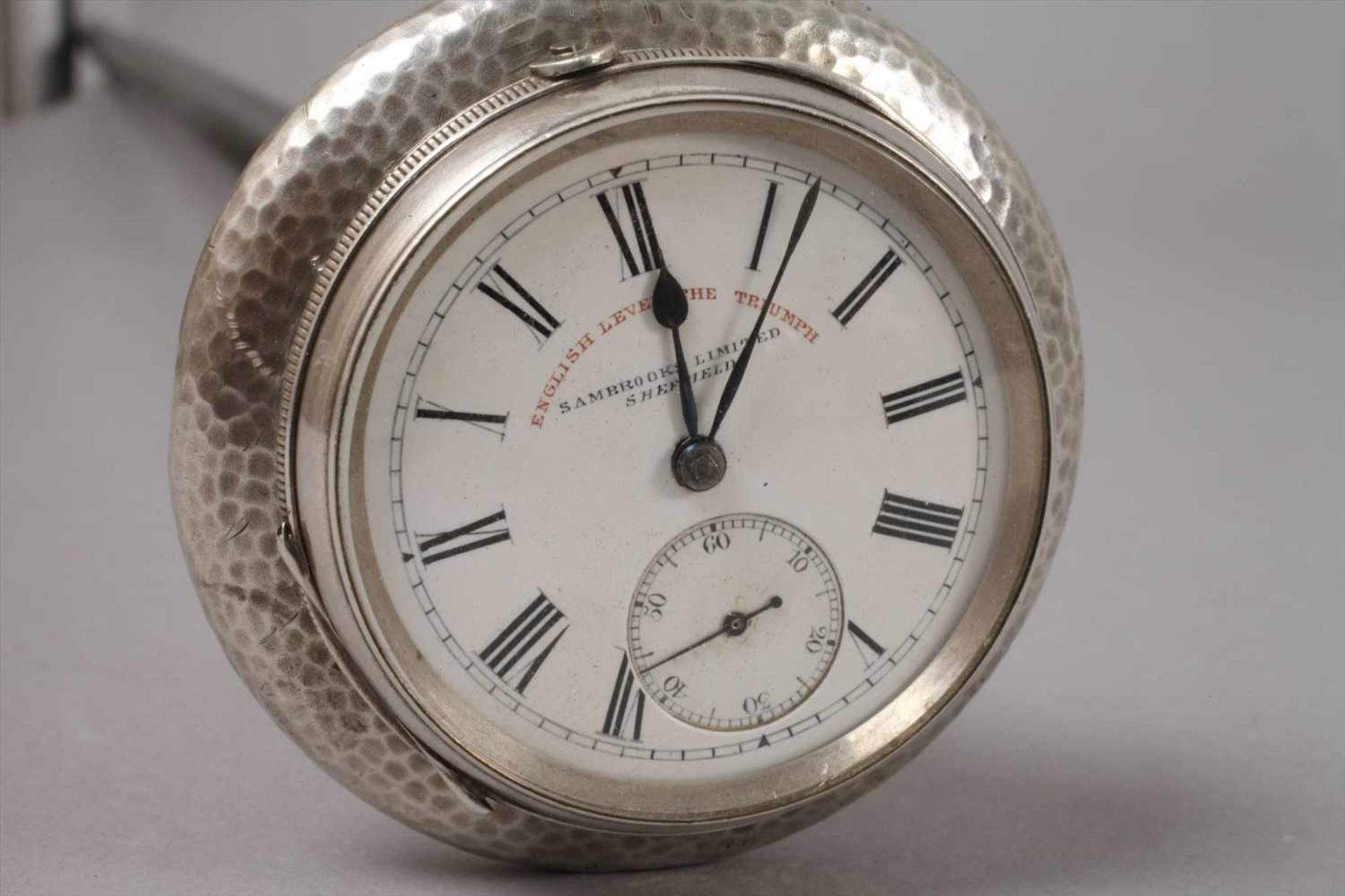 Systemstock mit Uhrum 1900, auf Ziffernblatt gemarkt Sambrooks Limited Sheffield, English Lever - Bild 3 aus 7