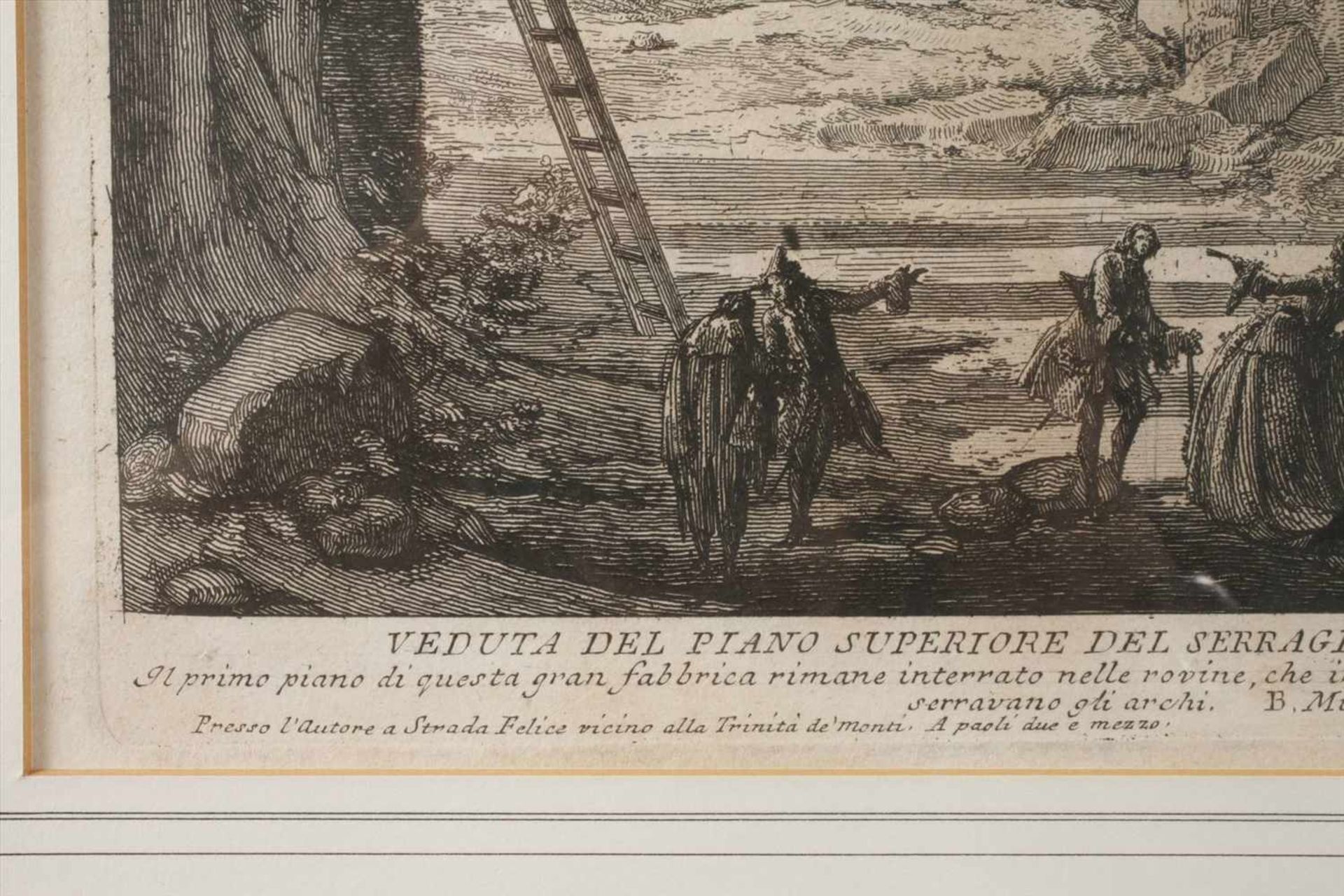 Giovanni Bat. Piranesi, "Veduta Piano Superiore"Blick in einen teils verfallenen hohen Gewölberaum - Bild 2 aus 4