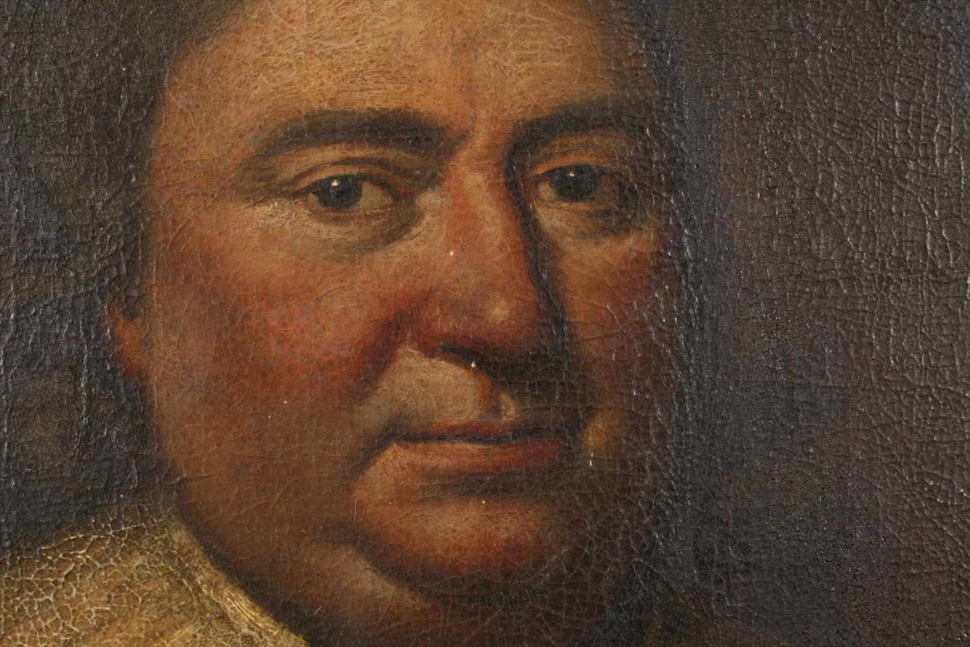 Barockes HerrenportraitBrustbildnis eines korpulenten Herrn mittleren Alters in Amtstracht aus - Bild 2 aus 4