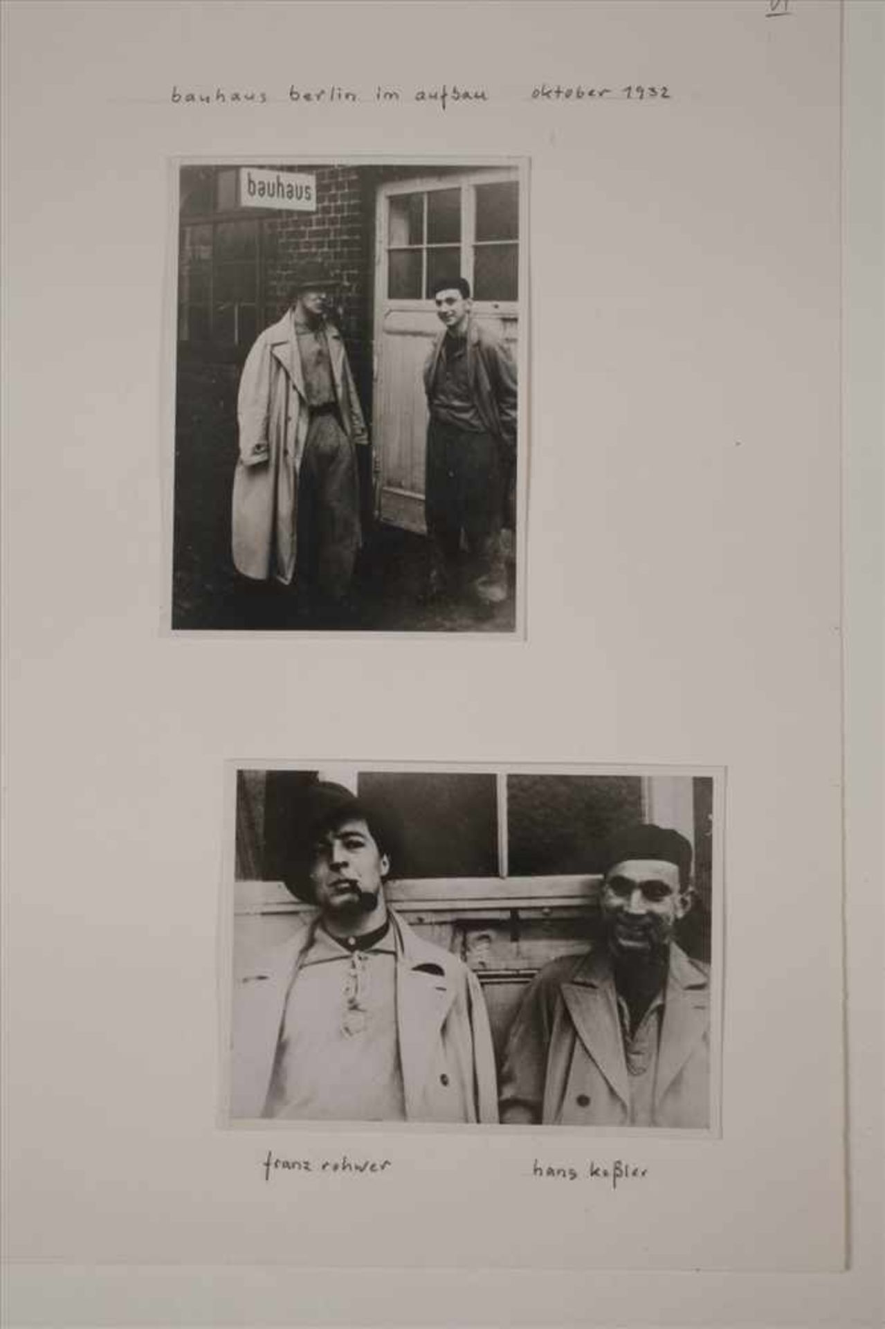Bauhaus Foto-Nachlass Hans Keßler (1906-1997)ca. 24, meist auf Tafeln montierte Fotografien, teils - Bild 6 aus 7