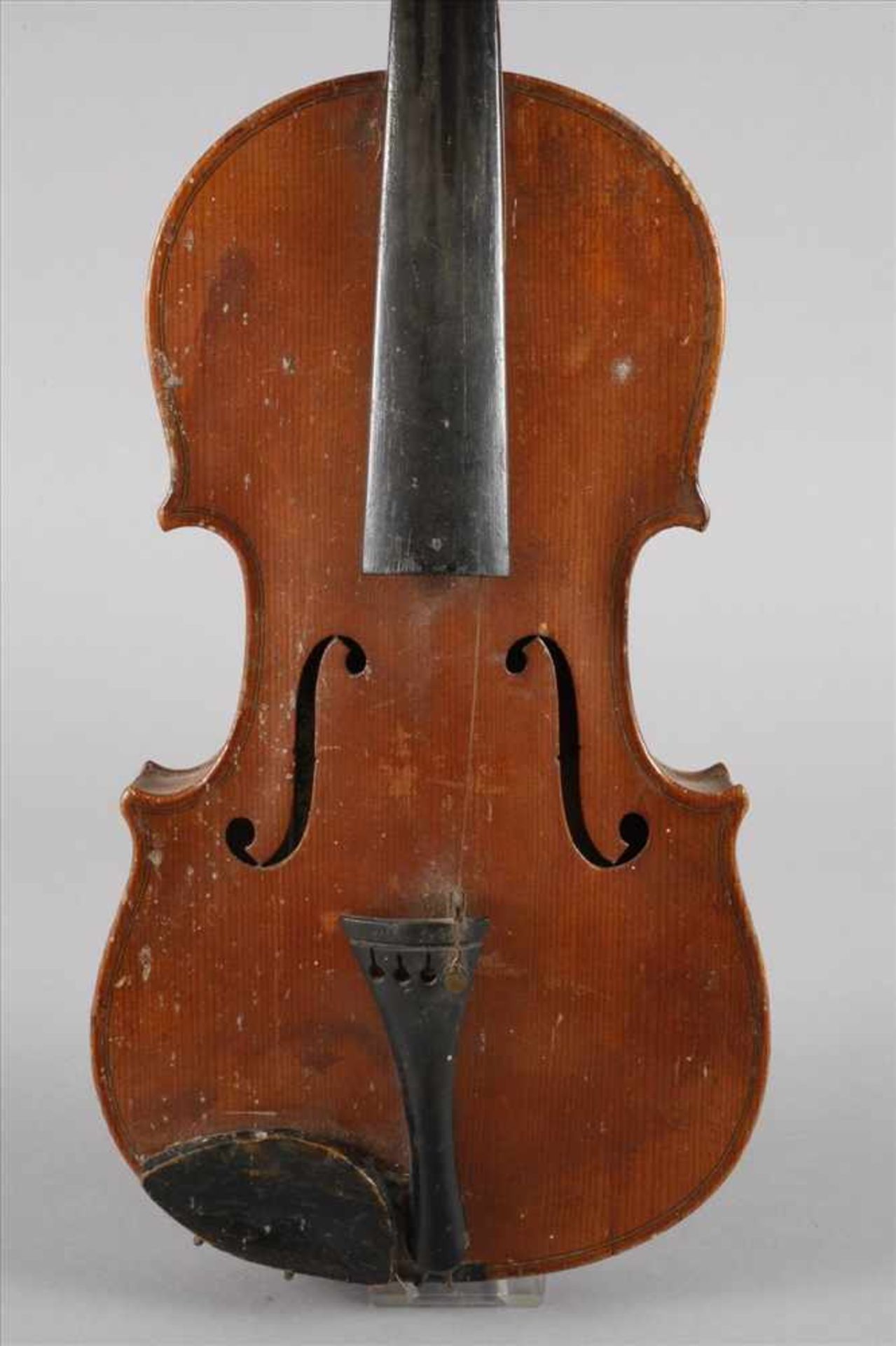 Violine im Etuiinnen auf Klebezettel bezeichnet Jungmann Keller Geigenmacher Landwüst üb Adorf i - Bild 7 aus 7