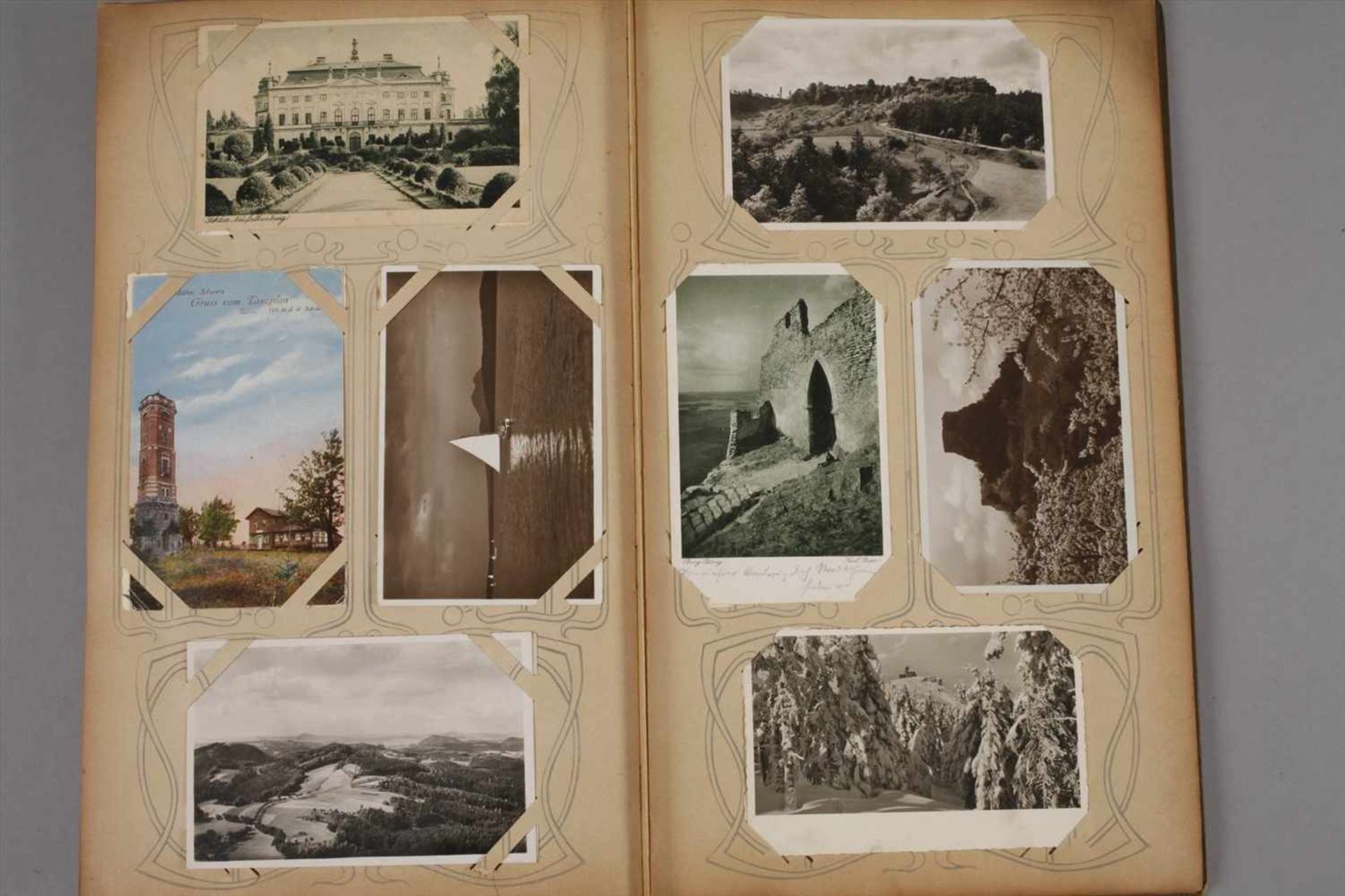 Paar Ansichtskartenalben Böhmenca. 400 vorwiegend topographische Postkarten vor 1945, vor allem - Bild 4 aus 9