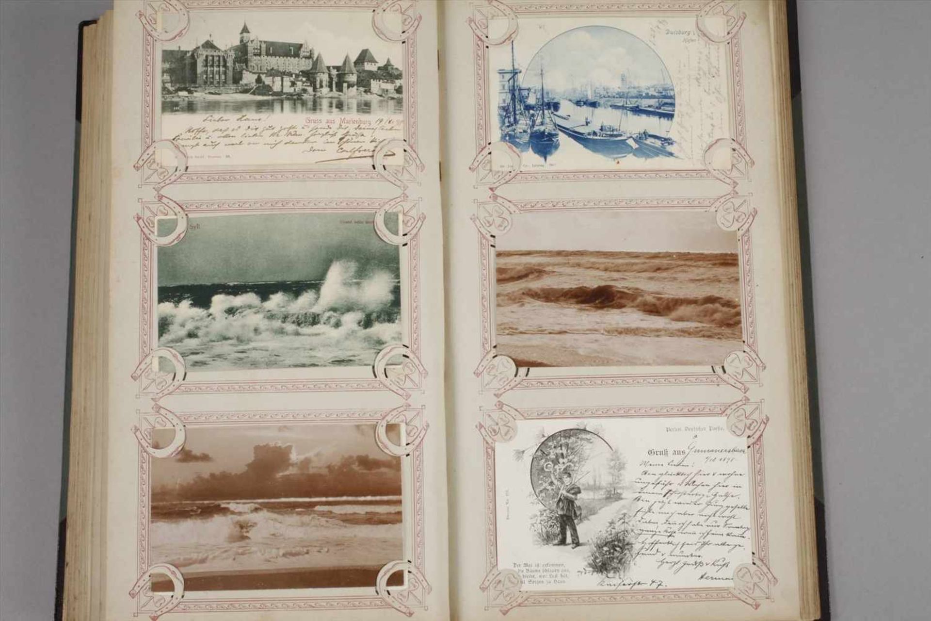 Ansichtskartenalbumca. 300 topographische Postkarten um 1910 bis vor 1945, viele farbig - Bild 5 aus 8