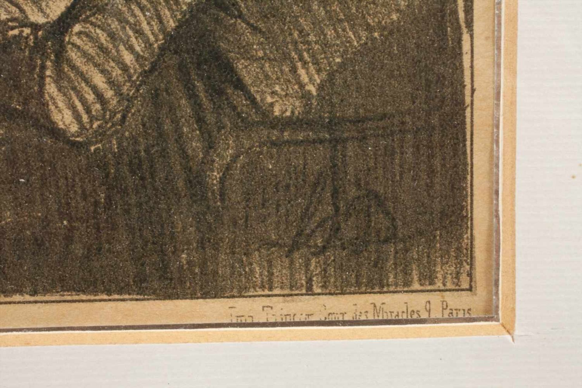 Honoré Daumier, Konvolut Karikaturendrei typische Arbeiten des bedeutenden Künstlers, Lithographien, - Bild 6 aus 8