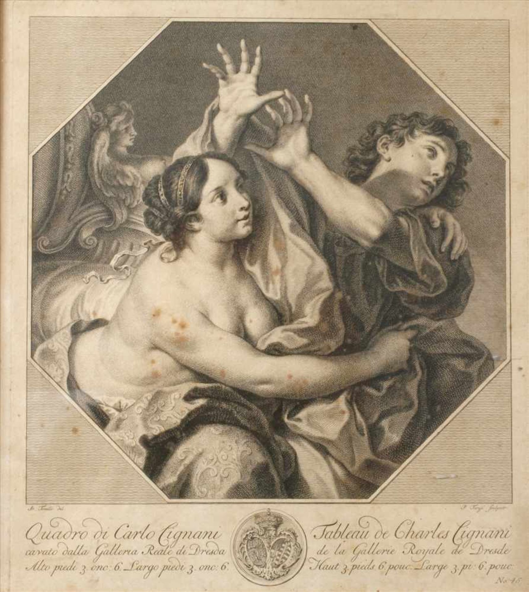 Pieter Tanjé, "Josef und Potiphars Frau"Potiphars Frau beim Versuch Josef an sich zu ziehen, welcher