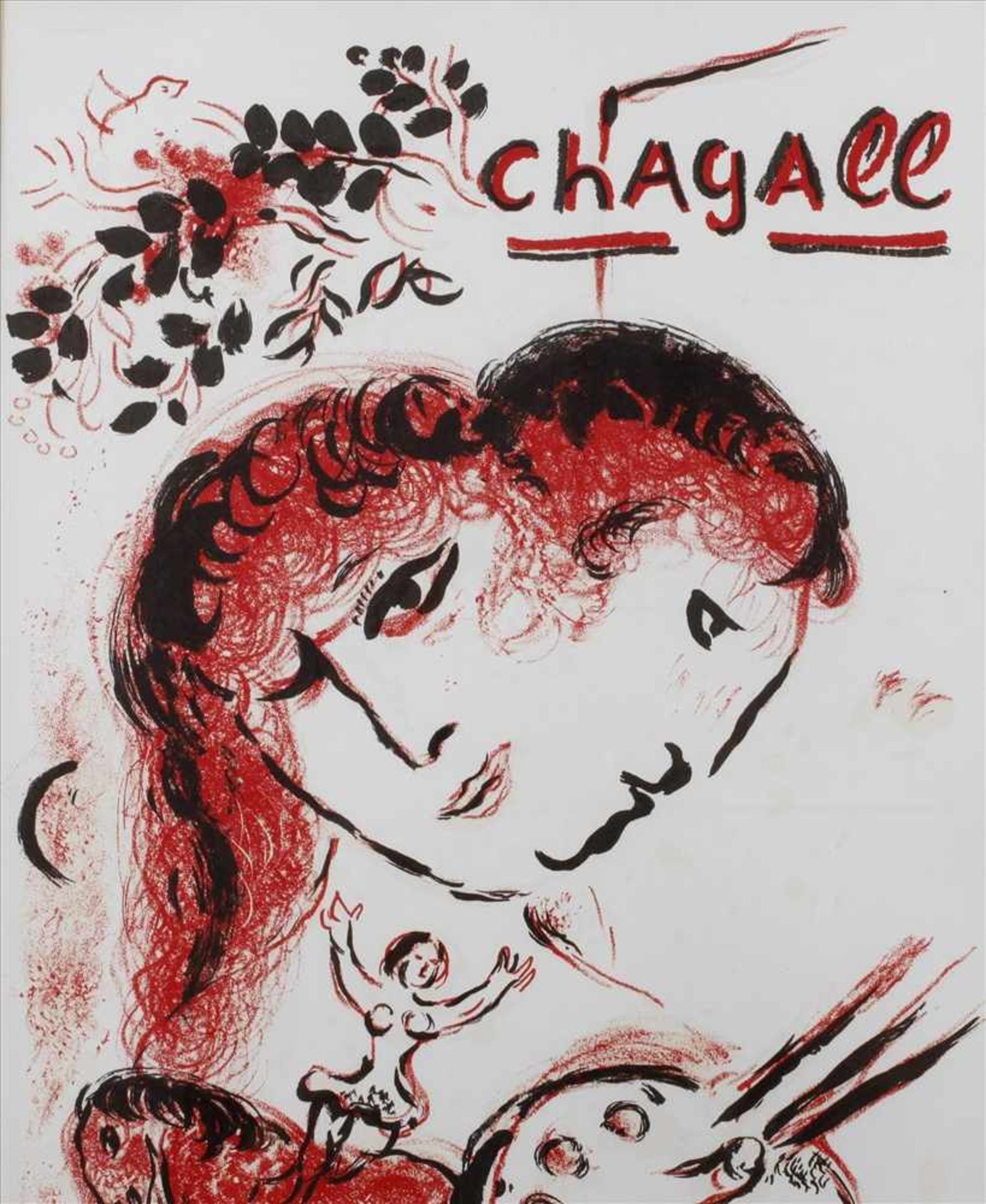 Marc Chagall, Der Traumfür den Künstler typische Komposition aus Pferd, einem Paar und einem