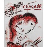 Marc Chagall, Der Traumfür den Künstler typische Komposition aus Pferd, einem Paar und einem