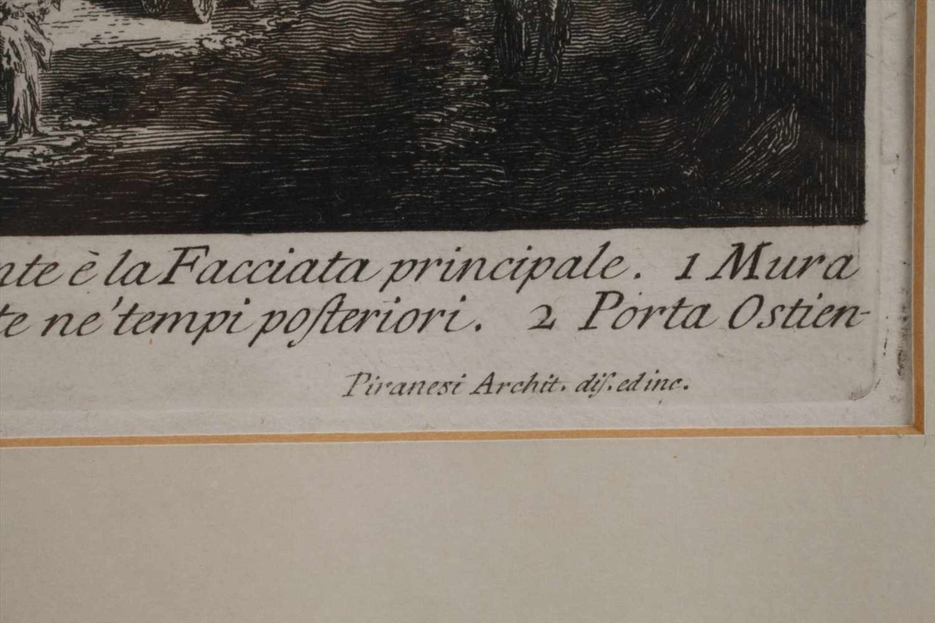 Giovanni Battista Piranesi, Cestius PyramideAnsicht des ungewöhnlichen Bauwerkes an einem der - Bild 2 aus 4