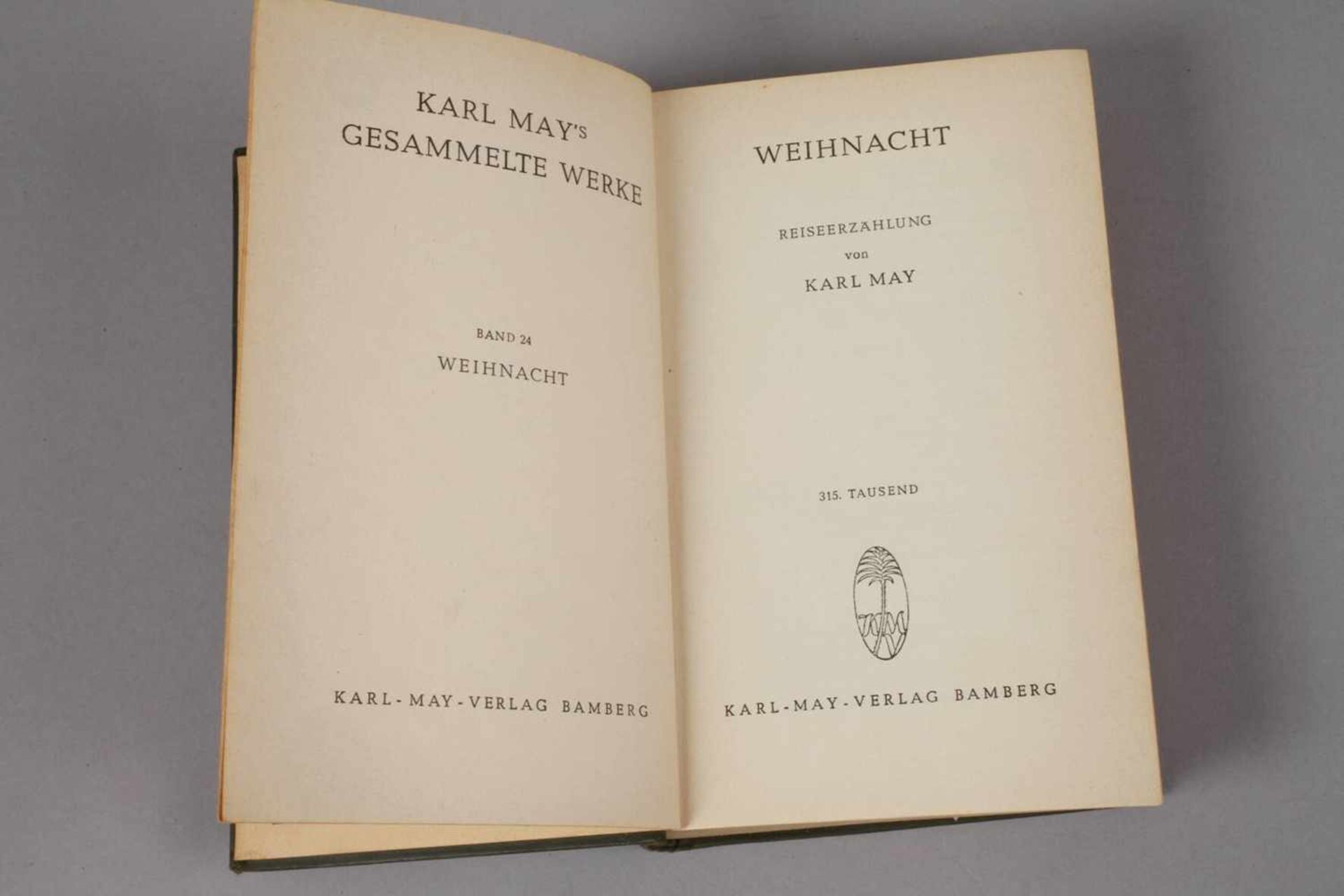 Karl May, WeihnachtKarl-May-Verlag Bamberg 1953, Format Kl. 8°, 500 S., Leineneinband, normale - Bild 3 aus 3