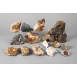 Sammlung Mineralien aus dem Erzgebirgeverschiedene Fundorte, teils Neufunde, vorhanden sind unter