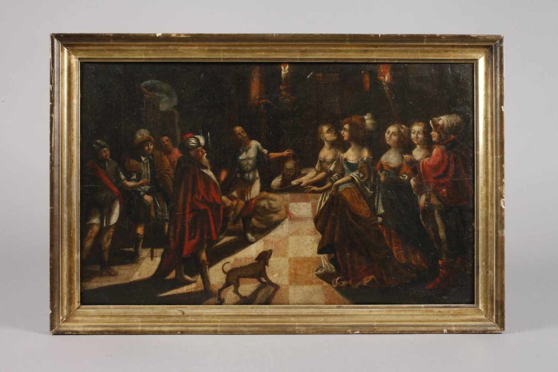 Salomé mit dem Kopf Johannes des Täufers, um 1600Darstellung der biblischen Szene aus dem neuen - Bild 2 aus 6