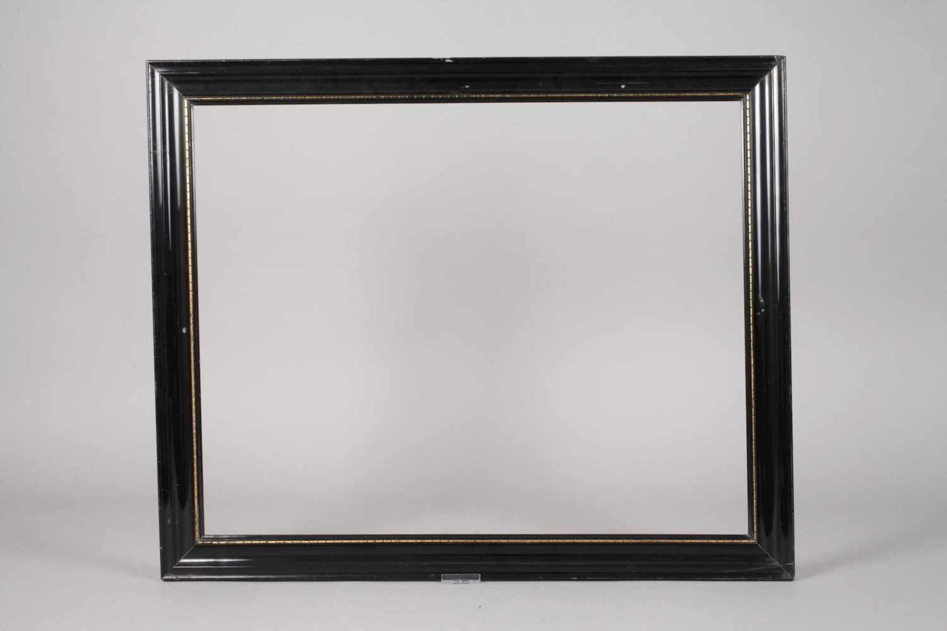 Zwei schwarze Lackleisten und braune Leiste mit Silberranddrei Rahmen aus maximal 7,5 cm breiter, - Bild 4 aus 5