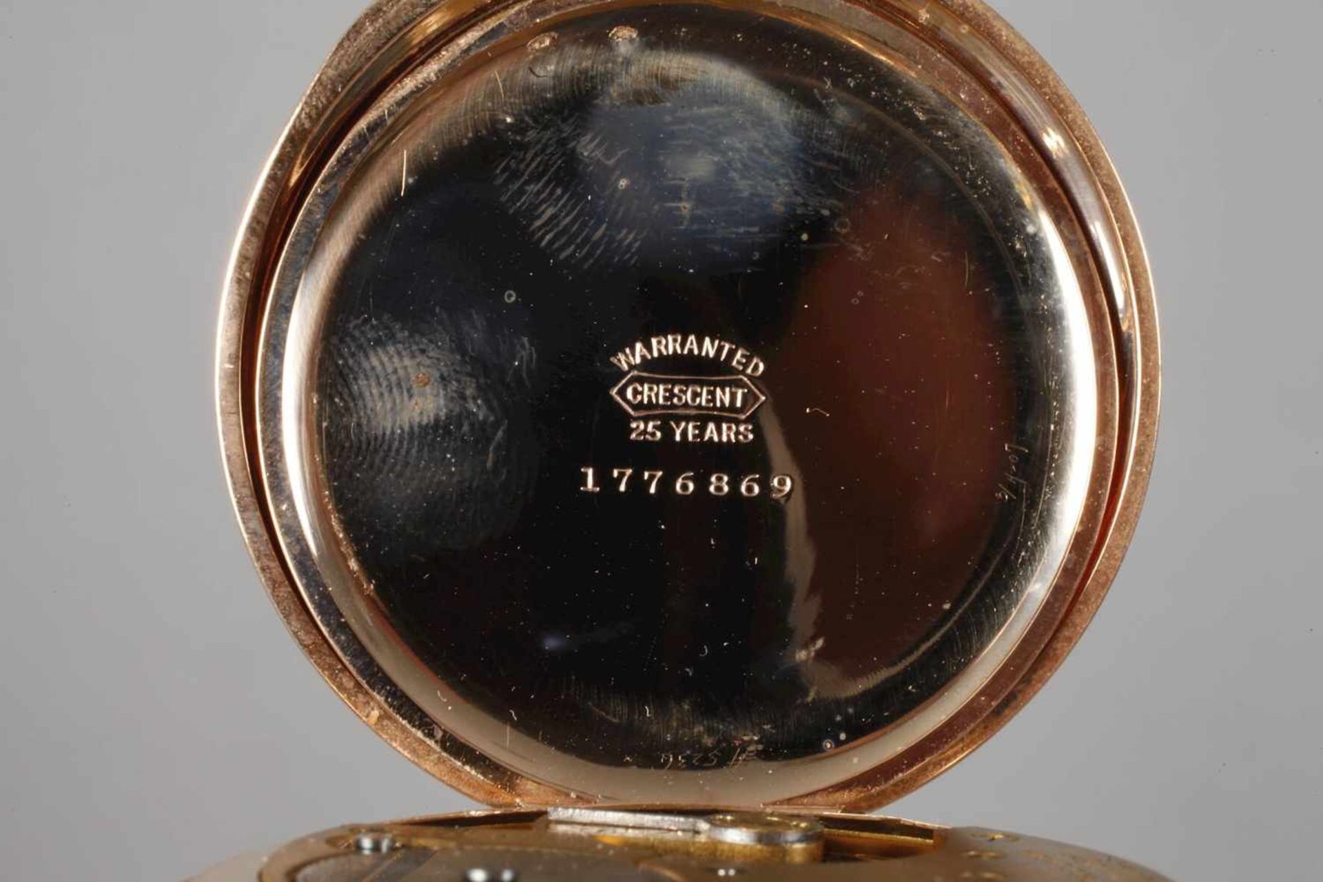 Goldsavonnette Waltham gemarkt Waltham Watch Company Massachusetts, um 1900, schweres Zweideckel- - Bild 6 aus 7