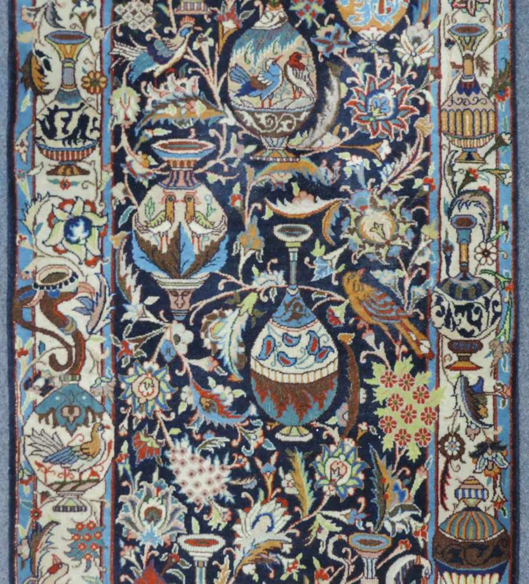 Kaschmar Perserteppich. Schmale Galerie. Iran.294 cm x 85 cm. Handgeknüpft. Wolle auf Baumwolle. - Image 3 of 5