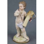 Meissen Porzellan. Allegorie des Sommers. Knaufzeit um 1900.13 cm hoch. Blaue Schwertermarke.