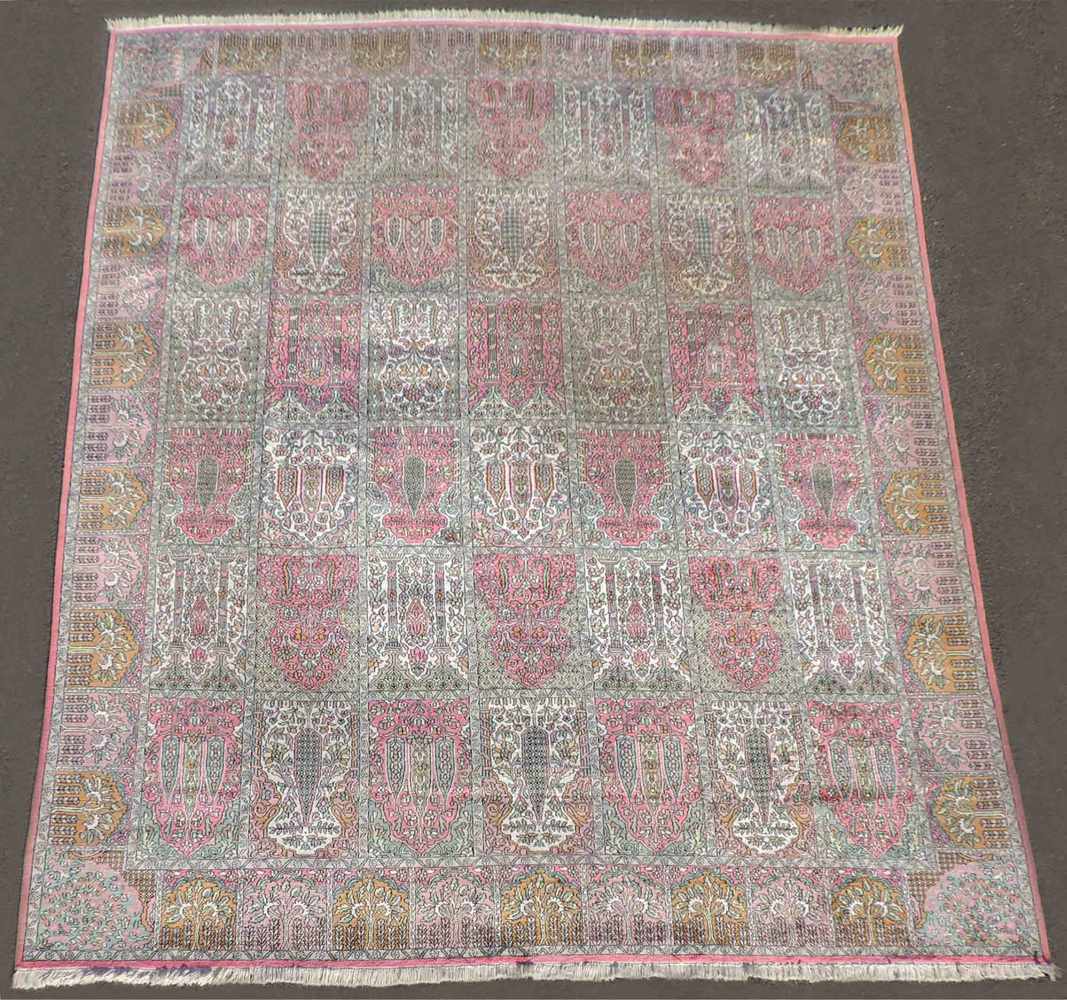 Kaschmir Salonteppich. Indien. Feine Knüpfung.347 cm x 243 cm. Handgeknüpft.Cashmere carpet.