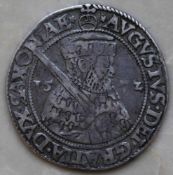 1/4 Taler, Gulden von 1572. August Herzog von SachsenMünze, Silber, ca. 6,9 Gramm1/4 Taler, Gulden