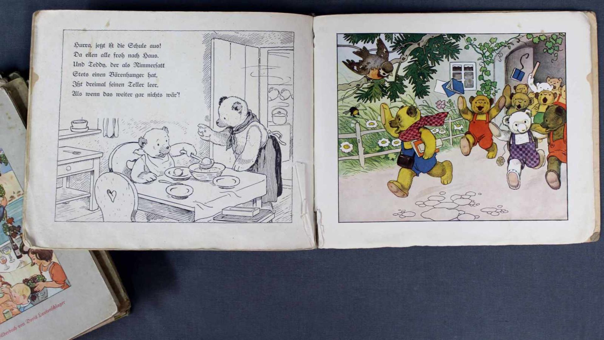 6 alte Kinderbücher."Grimms Märchen" Verlag Jos. Scholz Mainz, Scholz Künstler - Bilderbücher, ( - Bild 8 aus 18