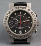 Sturmanskie SS-20 Chronograph. Handaufzug. Titan Gehäuse.Durchmesser 43 mm ohne Drücker und Krone.