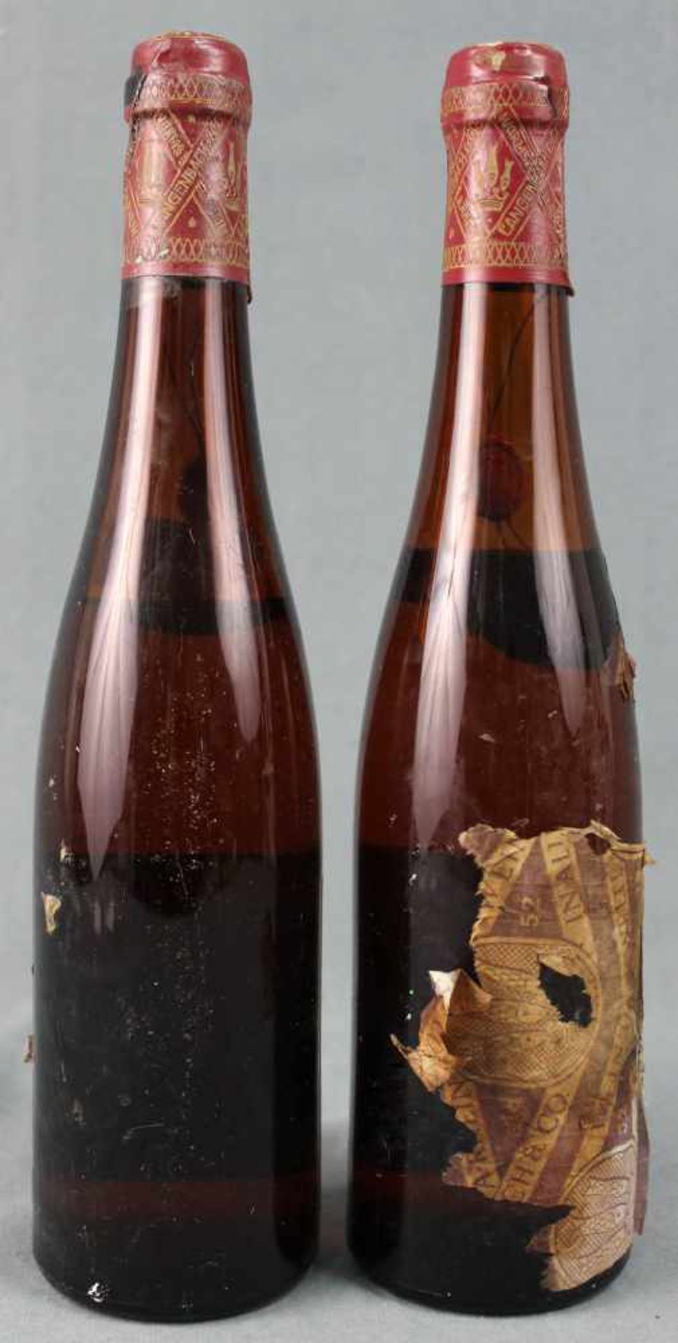 1957 Wormser Liebfrauenstift. Riesling. 2 ganze Flaschen.Weingut Langenbach & Co. Worms am Rhein, - Bild 3 aus 6