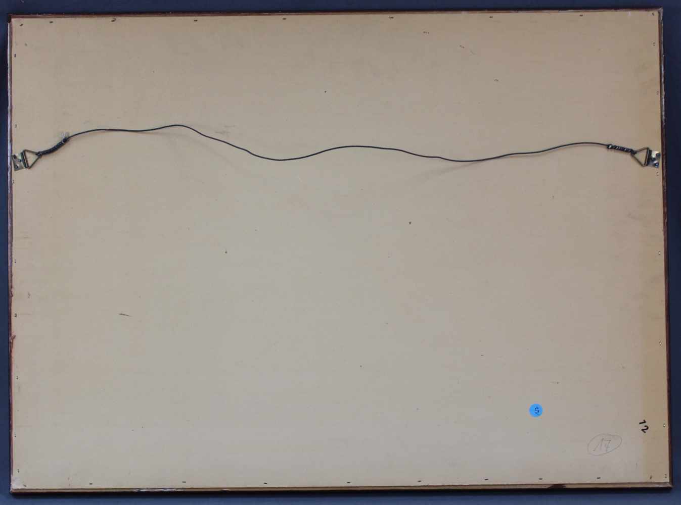 Willi POST (1912 - 1990). Calle in Venedig, Italien. 1985.53 cm x 78 cm. Gemälde. Öl auf Platte. - Image 6 of 6