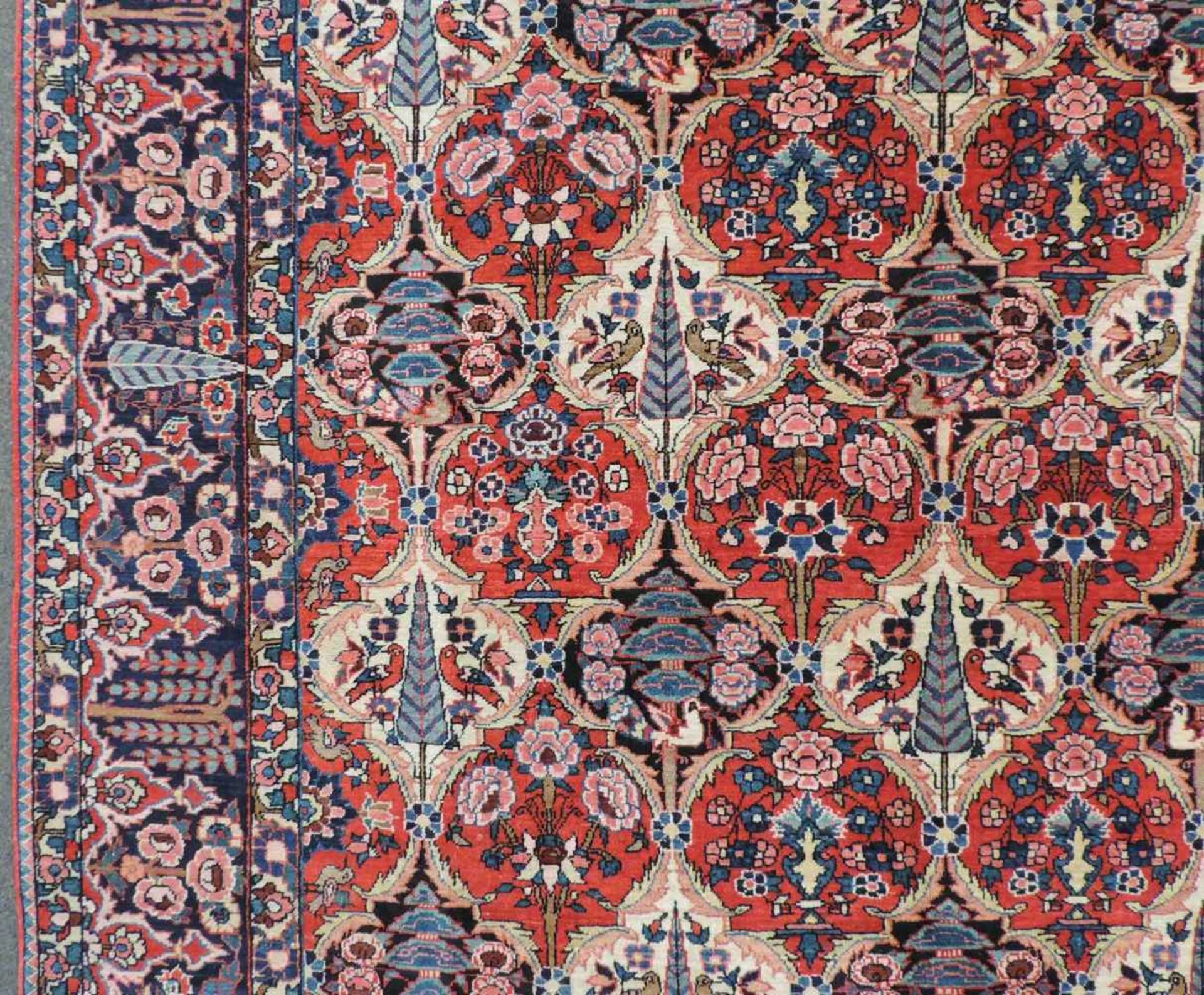 Bachtiar Perserteppich. Iran. Alt, Mitte 20. Jahrhundert.316 cm x 208 cm. Handgeknüpft. Wolle auf - Image 4 of 9