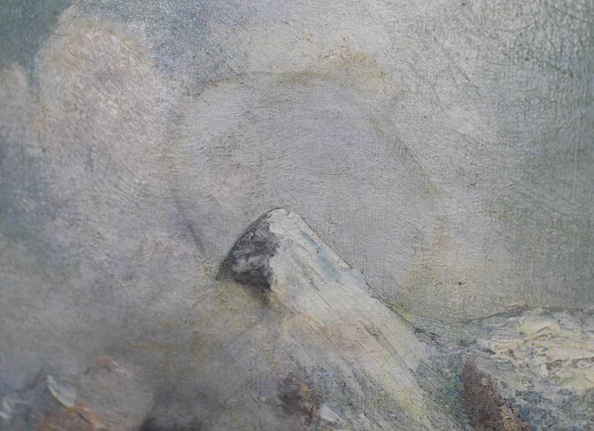 PHILIPP SEE (XIX - XX). "Jungfraugruppe 1904"66 cm x 103 cm. Gemälde, Öl auf Leinwand. Rechts - Image 7 of 7