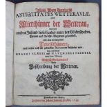 Johann Adam Bernhard: Antiquitates Wetteraviae oder Alterthümer der WetterauDarinnen von dem Zustand